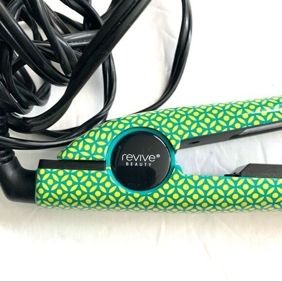 Revive Flat Styling Hair Iron Green Teal Blue & Black Temp 176-450F Straigtener - Picture 2 of 9